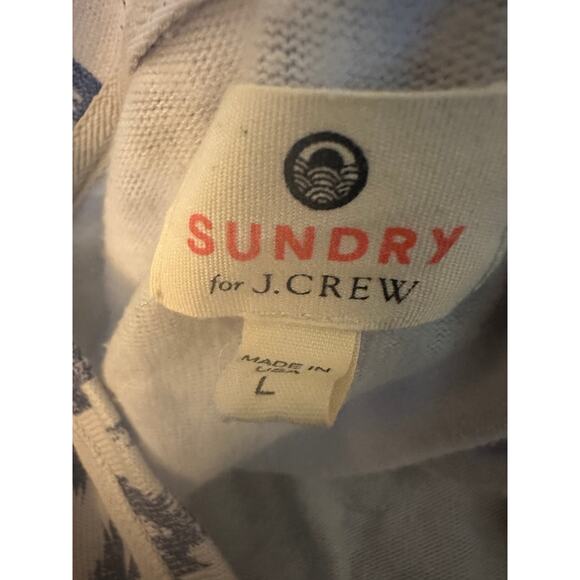 Sundry for J. Crew Ikat Print Short Sleeve Shirt Size Large NWT, Women's - Picture 6 of 7